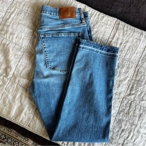 J. Crew skinny jeans frayed hem •size 30